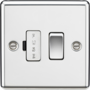 Knightsbridge CL63NPC 13A Switched Fused Spur Unit W/Neon - Rounded Edge Polished Chrome
