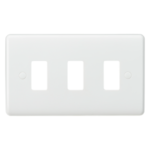 Knightsbridge CUG3 Curved edge 3G grid faceplate - Knightsbridge - Sparks Warehouse