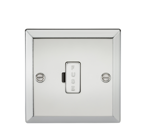 Knightsbridge CV6PC 13A Fused Spur Unit - Bevelled Edge Polished Chrome - Knightsbridge - Sparks Warehouse