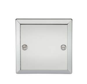 Knightsbridge CV85PC 1G Blanking Plate - Bevelled Edge Polished Chrome - Knightsbridge - Sparks Warehouse