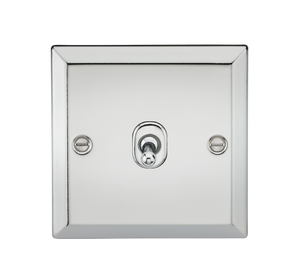 Knightsbridge CVTOG12PC 10AX 1G Intermediate Toggle Switch - Bevelled Edge Polished Chrome - Knightsbridge - Sparks Warehouse