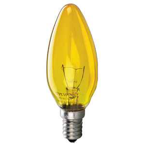 Candle 240V 40W E14 Translucent Yellow