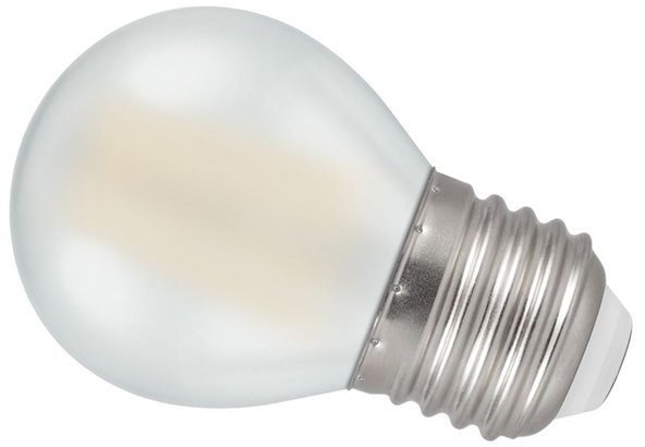 7277 - Crompton LED 5W Frosted Filament Dimmable Round ES Warm White (40W Alternative)