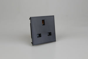 Varilight DSUKB - 13A UK Socket Unswitched (2 DataGrid Spaces)