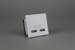 Varilight DUSBC2W - Double USB Charger 2000mA (2 DataGrid Spaces)