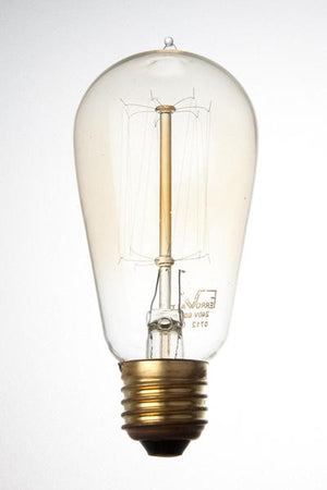 F1910N-ES - 240v 60w E27 Ferrowatt Antique Lamp Cage