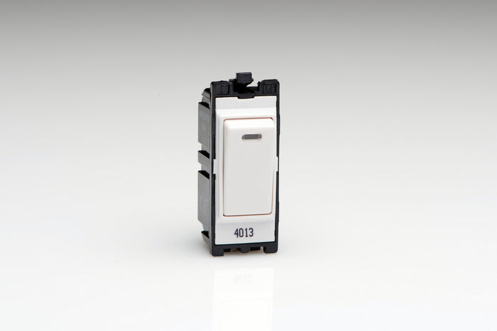 Varilight G201DNW - 20A 1-Way Double Pole Switch + Neon