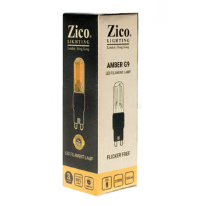 Zico ZIK070R/3W22G9A - G9 Amber 3w 2000K Zico Vintage Zico - The Lamp Company