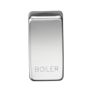 Knightsbridge GDBOILPC Switch cover "marked BOILER" - polished chrome - Knightsbridge - Sparks Warehouse