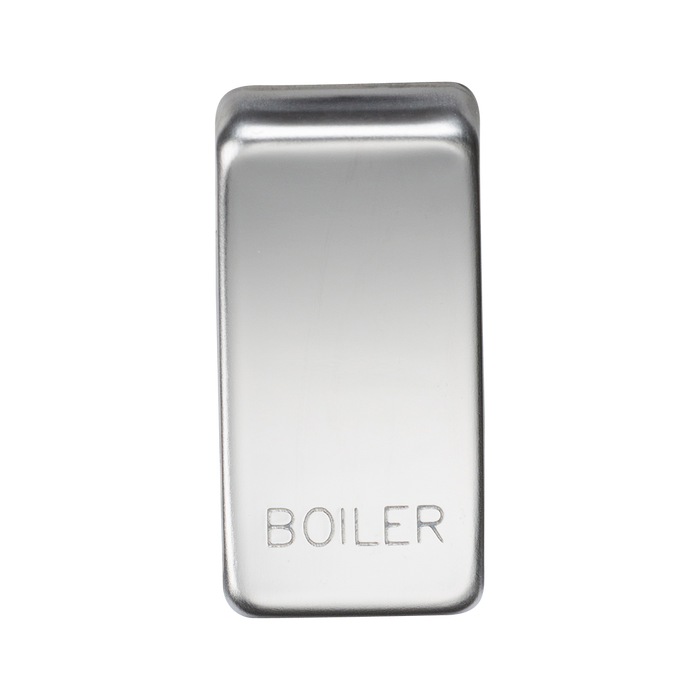 Knightsbridge GDBOILPC Switch cover "marked BOILER" - polished chrome