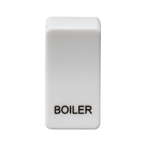 Knightsbridge GDBOILU Switch cover "marked BOILER" - white - Knightsbridge - Sparks Warehouse