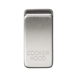 Knightsbridge GDCOOKBC Switch cover "marked COOKER HOOD" - brushed chrome - Knightsbridge - Sparks Warehouse
