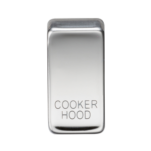 Knightsbridge GDCOOKPC Switch cover "marked COOKER HOOD" - polished chrome - Knightsbridge - Sparks Warehouse