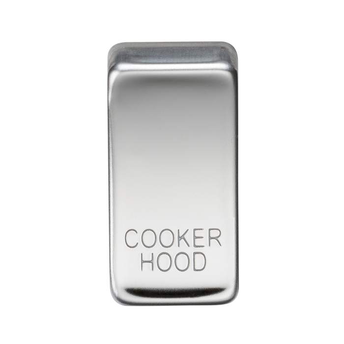 Knightsbridge GDCOOKPC Switch cover "marked COOKER HOOD" - polished chrome