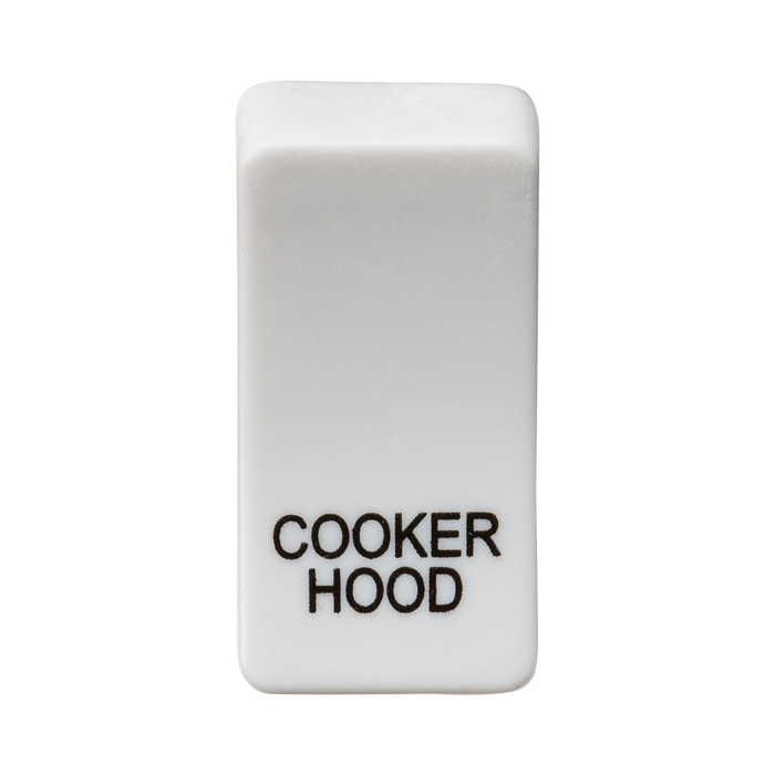 Knightsbridge GDCOOKU Switch cover "marked COOKER HOOD" - white