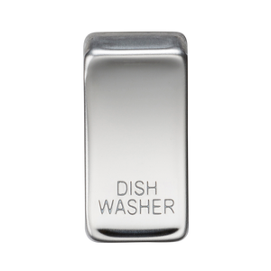 Knightsbridge GDDISHPC Switch cover "marked DISHWASHER" - polished chrome - Knightsbridge - Sparks Warehouse