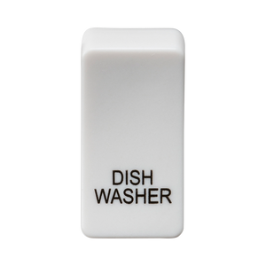 Knightsbridge GDDISHU Switch cover "marked DISHWASHER" - white - Knightsbridge - Sparks Warehouse