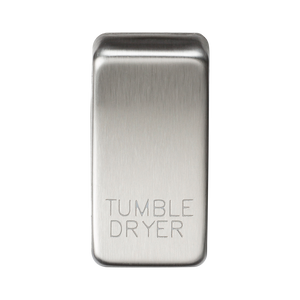 Knightsbridge GDDRYBC Switch cover "marked TUMBLE DRYER" - brushed chrome - Knightsbridge - Sparks Warehouse