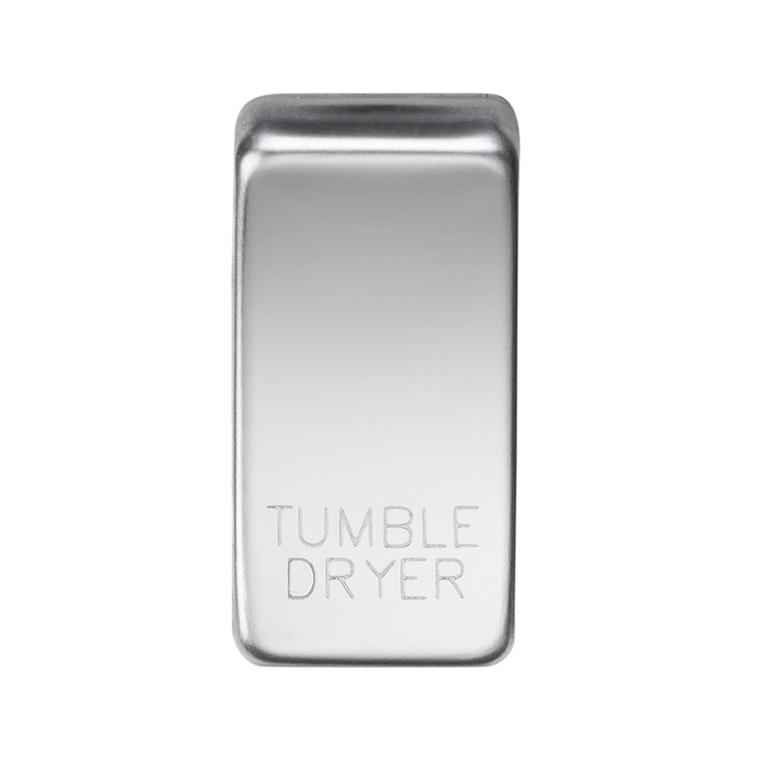 Knightsbridge GDDRYPC Switch cover "marked TUMBLE DRYER" - polished chrome