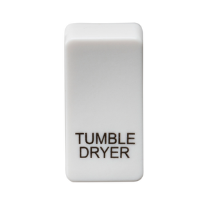 Knightsbridge GDDRYU Switch cover "marked TUMBLE DRYER" - white - Knightsbridge - Sparks Warehouse
