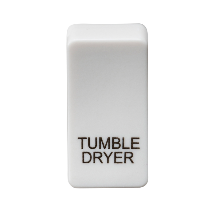 Knightsbridge GDDRYU Switch cover "marked TUMBLE DRYER" - white