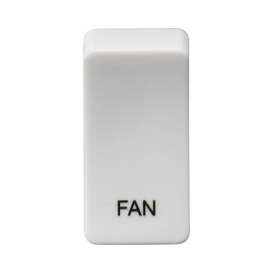 Knightsbridge GDFANU Switch cover "marked FAN" - white - Knightsbridge - Sparks Warehouse