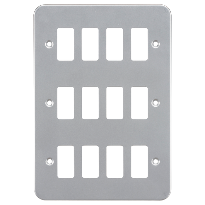 Knightsbridge GDFP0012M Metal Clad 12G Grid faceplate