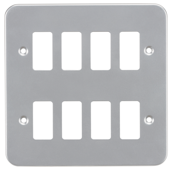 Knightsbridge GDFP008M Metal Clad 8G Grid faceplate