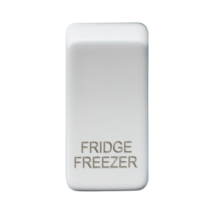 Knightsbridge GDFRIDMW Switch cover marked FRIDGE/FREEZER - Matt White