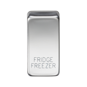 Knightsbridge GDFRIDPC Switch cover "marked FRIDGE/FREEZER" - polished chrome - Knightsbridge - Sparks Warehouse