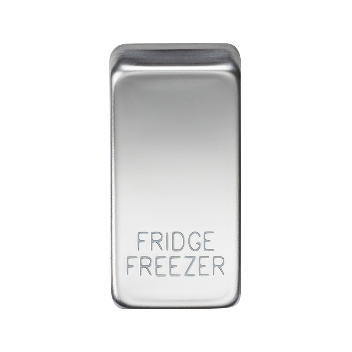 Knightsbridge GDFRIDPC Switch cover "marked FRIDGE/FREEZER" - polished chrome