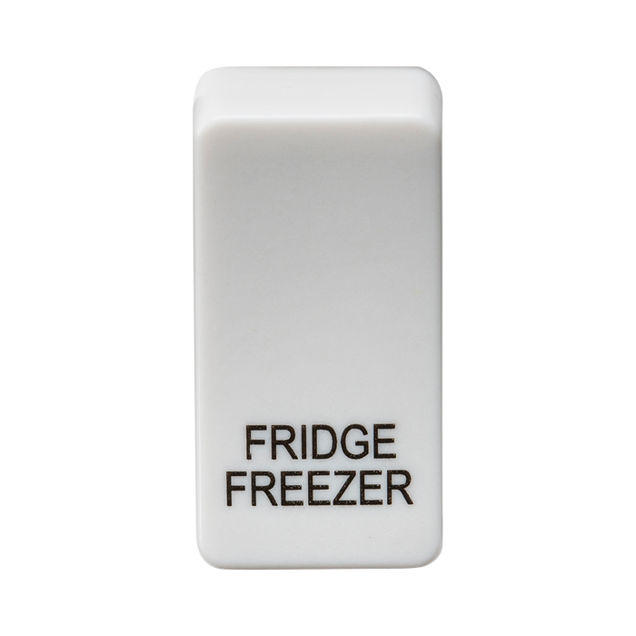 Knightsbridge GDFRIDU Switch cover "marked FRIDGE/FREEZER" - white