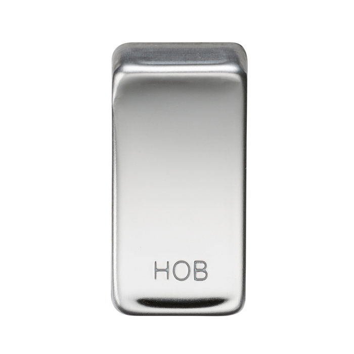 Knightsbridge GDHOBPC Switch cover "marked HOB" - polished chrome