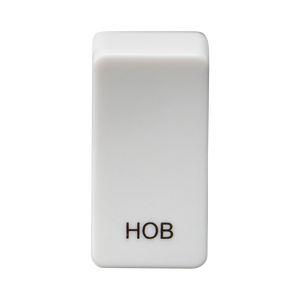 Knightsbridge GDHOBU Switch cover "marked HOB" - white - Knightsbridge - Sparks Warehouse