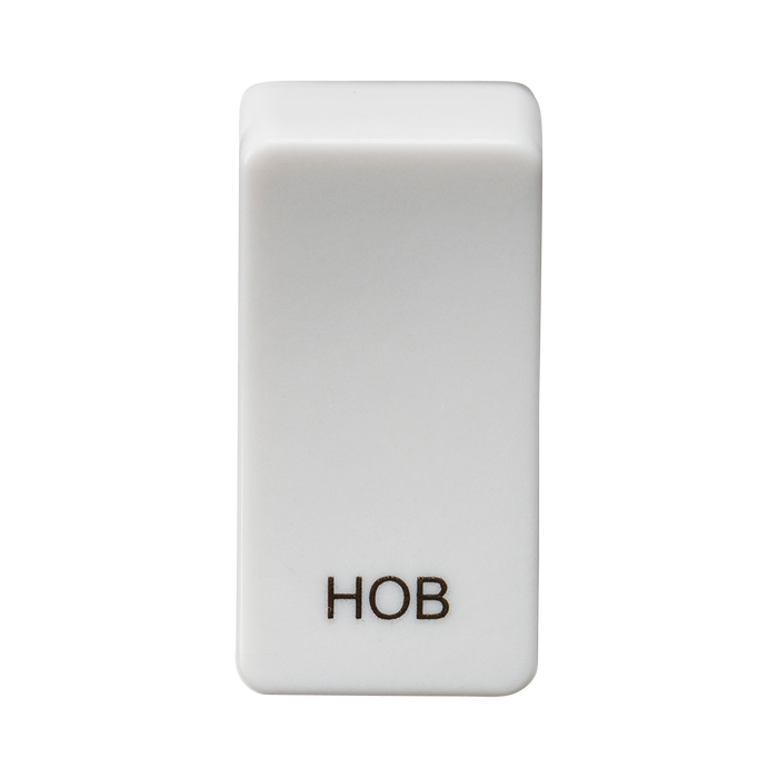 Knightsbridge GDHOBU Switch cover "marked HOB" - white