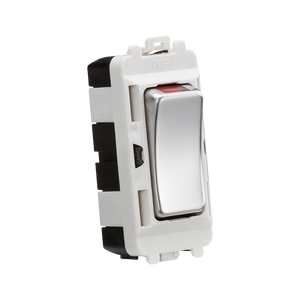 Knightsbridge GDM003PC 20AX DP module with LED indicator - polished chrome - Knightsbridge - Sparks Warehouse