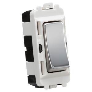 Knightsbridge GDM004PC 20AX 2 way SP module (centre off )- polished chrome - Knightsbridge - Sparks Warehouse