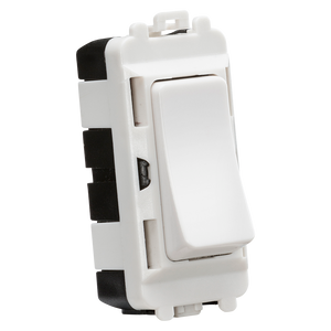 Knightsbridge GDM004U 20AX 2 way SP module (centre off )- white - Knightsbridge - Sparks Warehouse