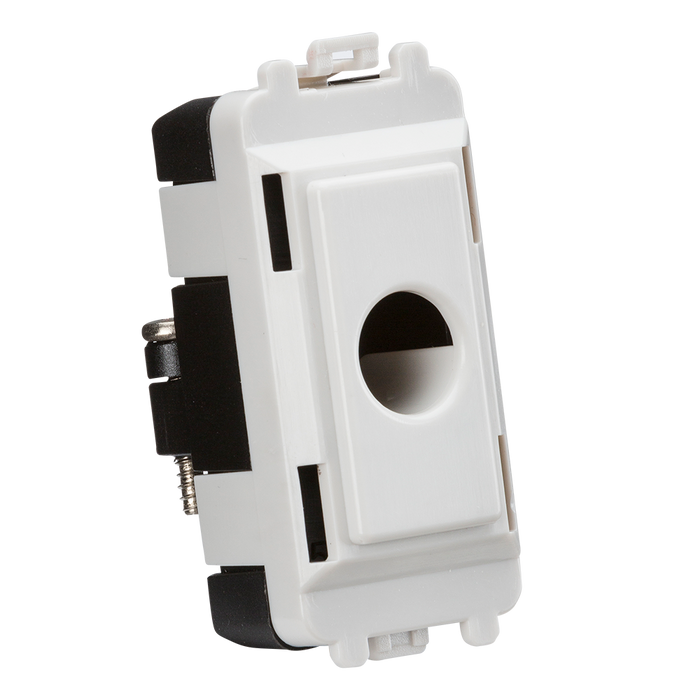 Knightsbridge GDM012U Flex outlet module (up to 10mm) - white