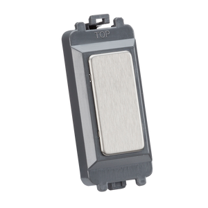 Knightsbridge GDM013BC Blank grid module - brushed chrome - Knightsbridge - Sparks Warehouse