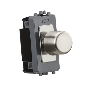 Knightsbridge GDM022BC 6A 1G 2-way Dummy Dimmer Module - Brushed Chrome - Knightsbridge - Sparks Warehouse