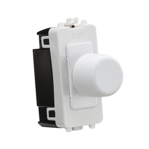 Knightsbridge GDM022MW 6A 1G 2-way Dummy Dimmer Module - Matt White - Knightsbridge - Sparks Warehouse