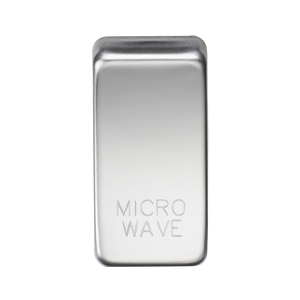 Knightsbridge GDMICROPC Switch cover "marked MICROWAVE" - polished chrome - Knightsbridge - Sparks Warehouse