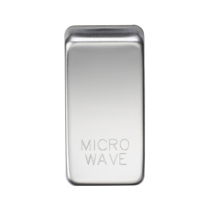 Knightsbridge GDMICROPC Switch cover "marked MICROWAVE" - polished chrome