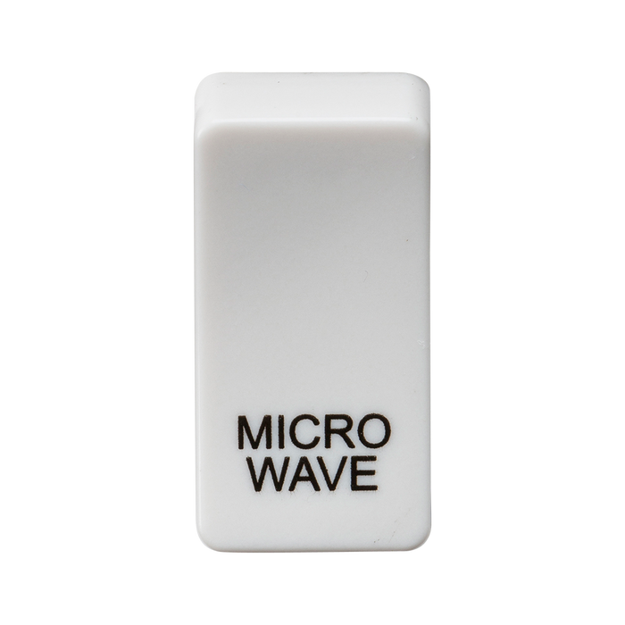 Knightsbridge GDMICROU Switch cover "marked MICROWAVE" - white