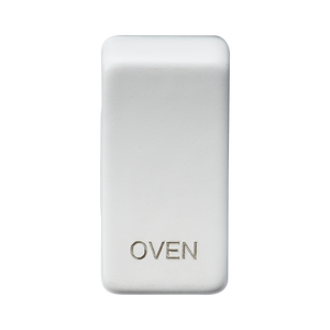 Knightsbridge GDOVENMW Switch cover "marked OVEN" - matt white - Knightsbridge - Sparks Warehouse