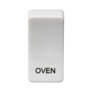 Knightsbridge GDOVENU Switch cover "marked OVEN" - white - Knightsbridge - Sparks Warehouse