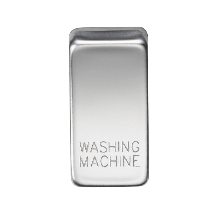 Knightsbridge GDWASHPC Switch cover "marked WASHING MACHINE" - polished chrome