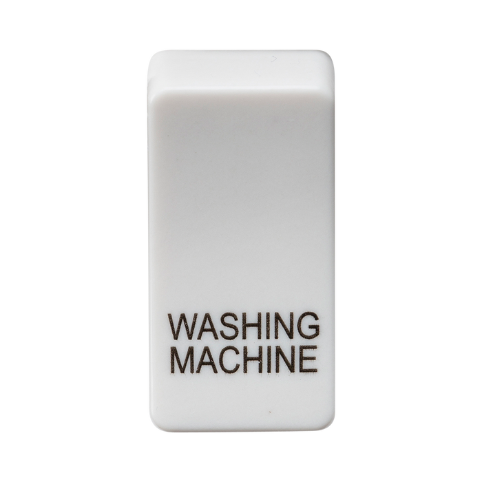 Knightsbridge GDWASHU Switch cover "marked WASHING MACHINE" - white