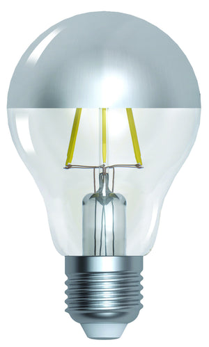 15646 - Standard A60 Filament LED "Silver Cap" 6W E27 2700K 750Lm Dim. GS LED Filament The Lampco - The Lamp Company
